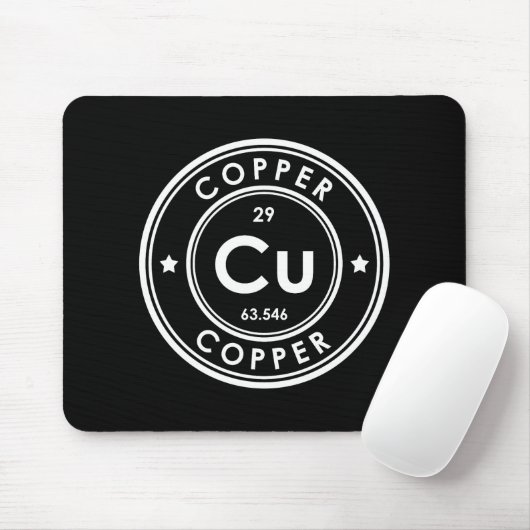 Kupfer-Element-Schwarze Maus-Pad Mousepad (Mit Mouse)
