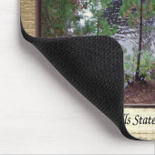 Kupfer Falls gerahmt Mousepad (Ecke)