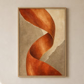 Kupfer-Falt-Gouache-Boho-Kunstposter Poster