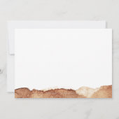 Kupfer Farbe moderne einfache Hochzeit speichern d Save The Date (Rückseite)