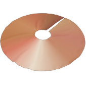 Kupfer farbige Metallistik Polyester Weihnachtsbaumdecke (Schrägansicht)