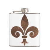 Kupfer Fleur De Lis Bar Geschenk Flachmann (Vorderseite)