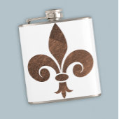 Kupfer Fleur De Lis Bar Geschenk Flachmann