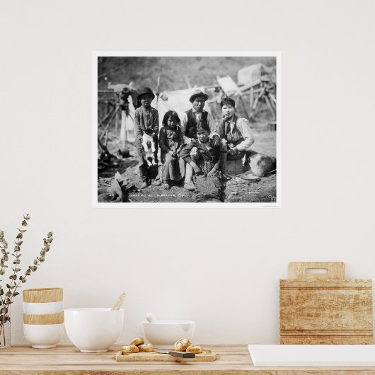 Kupfer-Fluss Alaska 1904 Poster (Küche)