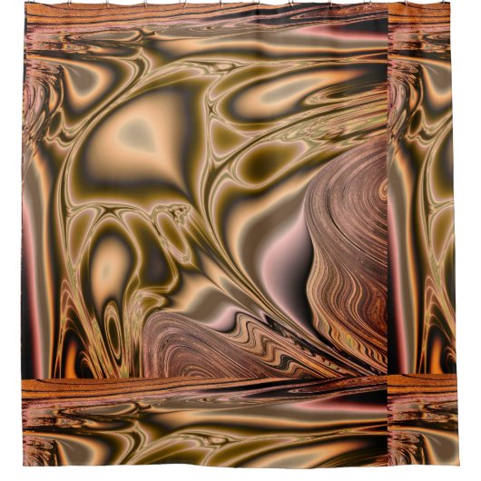 Kupfer-Gatter Duschvorhang (Vorderseite)