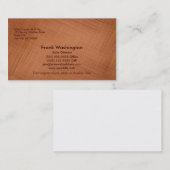 Kupfer gefärbt visitenkarte (Vorne/Hinten)