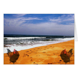 Kupfer geht zum Strand