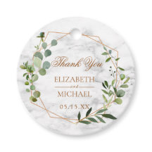 Kupfer Geometric Eucalyptus Marble Elegante Hochze