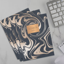 Kupfer-geometrisch-schicke Schule aus schwarzem Ma