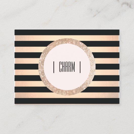 Kupfer gestreift 20 Punch Briefmarke Schönheitssal Treuekarte (Rückseite)