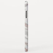 Kupfer | Girl-Rose Gold & White Monomgram Case-Mate iPhone Hülle (Hinten/Rechts)