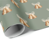 Kupfer-Glocken und Crembogen Geschenkpapier (Rolleneckpunkt)