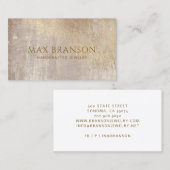 Kupfer Gold Abstrakte Schmuckdesigner Visitenkarte (Vorne/Hinten)