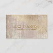 Kupfer Gold Abstrakte Schmuckdesigner Visitenkarte (Vorderseite)