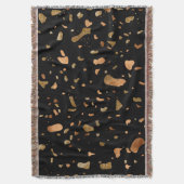 Kupfer Gold auf schwarzen Terrazzo Stone Decke (Vorderseite Vertikal)