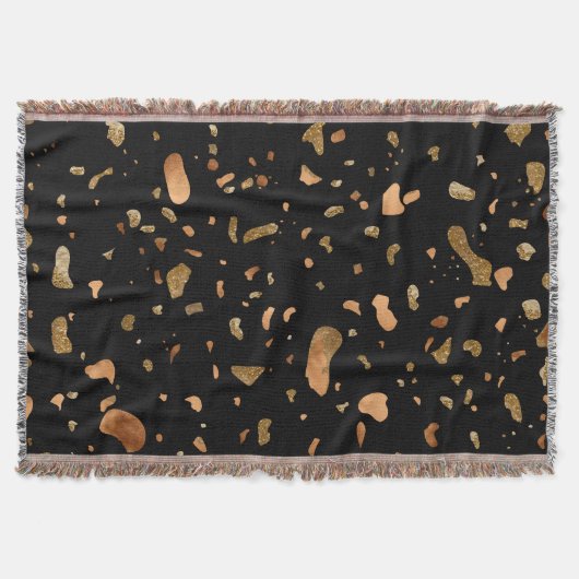 Kupfer Gold auf schwarzen Terrazzo Stone Decke (Vorderseite)