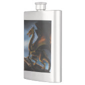 Kupfer Gold Black Dragon Flachmann (Links)