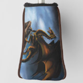 Kupfer Gold Black Dragon Golf Headcover (Rotieren 90)