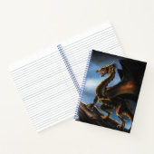 Kupfer Gold Black Dragon Notizblock (Innenseite)