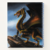 Kupfer Gold Black Dragon Notizblock (Rückseite)