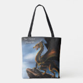 Kupfer Gold Black Dragon Tasche (Rückseite)