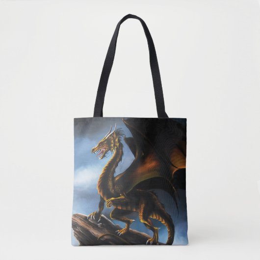 Kupfer Gold Black Dragon Tasche (Vorderseite)