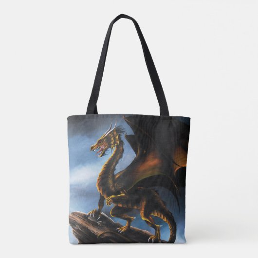 Kupfer Gold Black Dragon Tasche (Rückseite)
