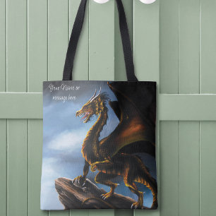 Kupfer Gold Black Dragon Tasche