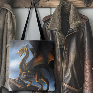 Kupfer Gold Black Dragon Tasche