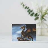 Kupfer Gold Black Dragon Visitenkarte (Stehend Vorderseite)