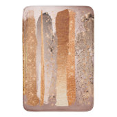 Kupfer Gold Schlaganfälle Glamour Textur Badematte (Vorderseite Vertikal)