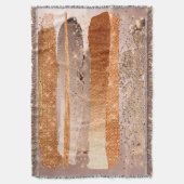 Kupfer Gold Schlaganfälle Glamour Textur Decke (Vorderseite Vertikal)