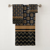 Kupfer, Gold Silver Metalics Badhandtuch Set (Insitu)