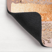 Kupfer Gold Strikes Glamour Textur Mousepad (Ecke)