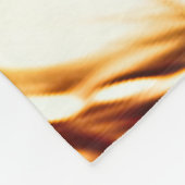 Kupfer Gold Wavy Metallic Look Fleecedecke (Ecke)