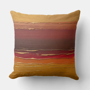 Kupfer, Goldocker, Marsala, Orange, Bronze Kissen