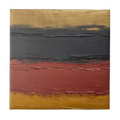 Kupfer, Goldocker, Marsala und Holzkohle Fliese (Vorderseite)