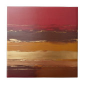 Kupfer, Goldocker, Marsala und Rot Fliese (Vorderseite)