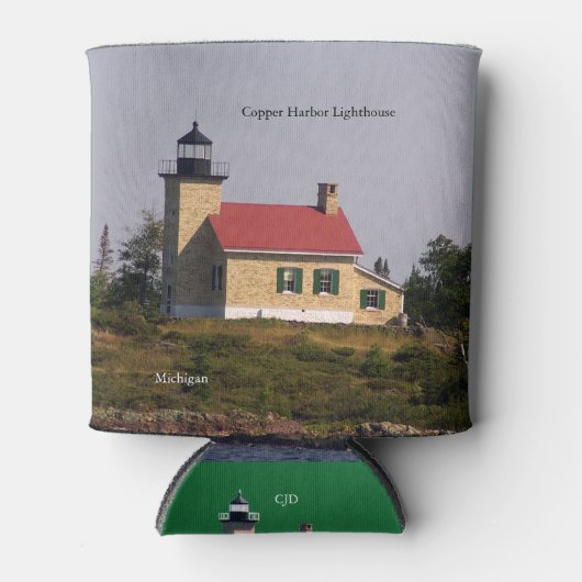 Kupfer Hafen Leuchtturm kann kühler Dosenkühler (Vorderseite)