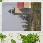 Kupfer Hafen Leuchtturm Küchentuch (Gefaltet)