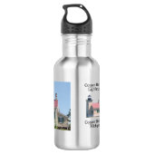 Kupfer Hafen Leuchtturm Wasserflasche (Rückseite)