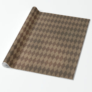 Kupfer-Harlekin-Muster Geschenkpapier