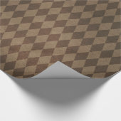 Kupfer Harlequin Pattern Geschenkpapier (Ecke)