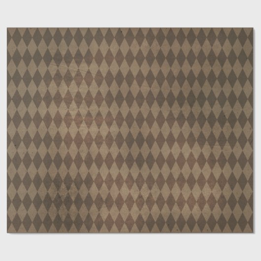 Kupfer Harlequin Pattern Geschenkpapier (Flach)