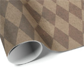 Kupfer Harlequin Pattern Geschenkpapier (Rolleneckpunkt)