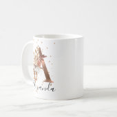 Kupfer Herbst Blumenbrief A Fall Blume Kaffeetasse (Vorderseite Links)