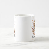 Kupfer Herbst Blumenbrief A Fall Blume Kaffeetasse (Mittel)