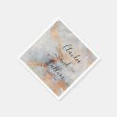 Kupfer Hochzeitcocktail Napkins Serviette (Ecke)