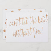 Kupfer "Ich kann den Knoten nicht ohne dich Krawat (Vorne/Hinten)