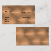 Kupfer in gebürstetem Zustand Visitenkarte (Vorne/Hinten)